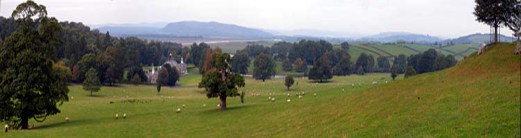 Dallam Tower, near Milnthorpe, Cumbria, looking out over the estuary of the river Kent. September 2013. Photo: David Hill