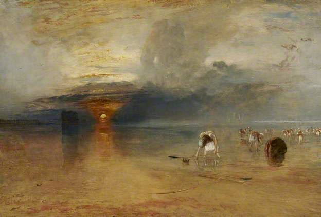 JMWTurner, Calais Sands at Low Water: Poissards Collecting Bait, 1830, Oil on canvas, 68.5 x 105.5 cm. Bury Art Gallery, by courtesy.
