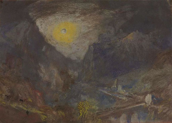 J.M.W.Turner Sisteron from the North-West: Moonlight, 1838? Watercolour, 5 1/2 x 7 1/2 ins, 140 x 190 mm Prive Collection, sold Christie's New York, 5 November 2013, lot 149, $149,000 Photo courtesy of Christie's - to see the watercolour in Christie's online catalogue archive click on the following link, and press the 'back' button to return to this page: http://www.christies.com/lotfinder/drawings-watercolors/joseph-mallord-william-turner-ra-sisteron-from-5737579-details.aspx 