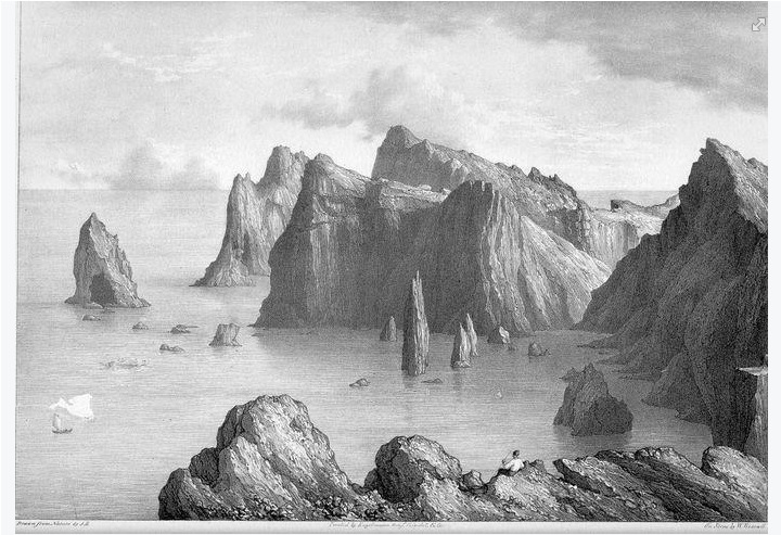 Rev J Bulwer (after) Point Lorenzo, Madeira, 1827 The engraving published in Bulwer’s ‘Views in the Madeiras’, London 1827.