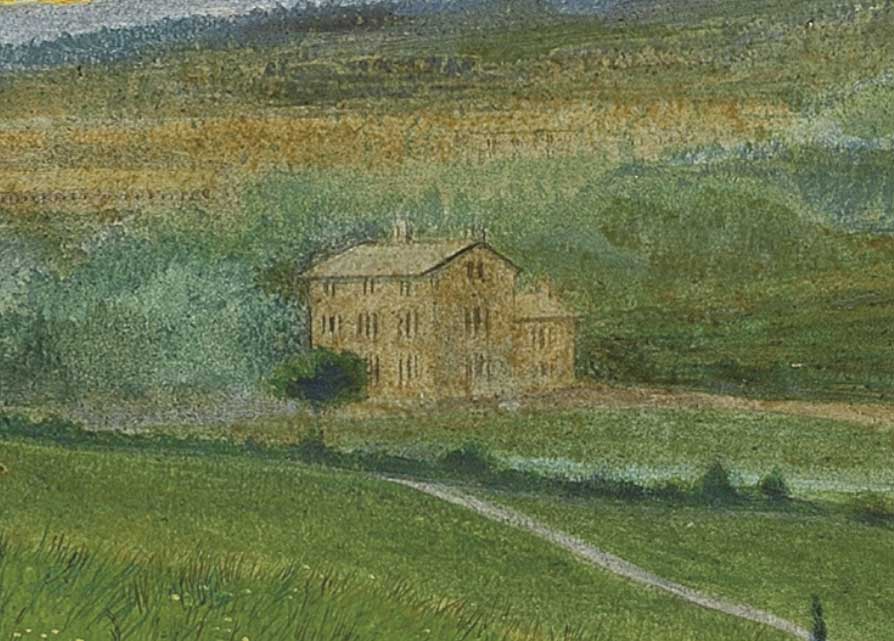 John Atkinson Grimshaw Leeds from Woodhouse Ridge, 1868 (detail of Ashfield House, centre) Leeds City Art Gallery Photograph courtesy of Leeds City Art Gallery. Click on image to enlarge.