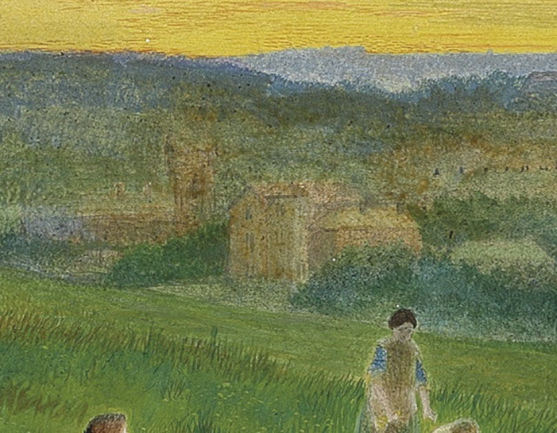 John Atkinson Grimshaw Leeds from Woodhouse Ridge, 1868 (detail of Wheatfield Lodge, centre) Leeds City Art Gallery Photograph courtesy of Leeds City Art Gallery. Click on image to enlarge.