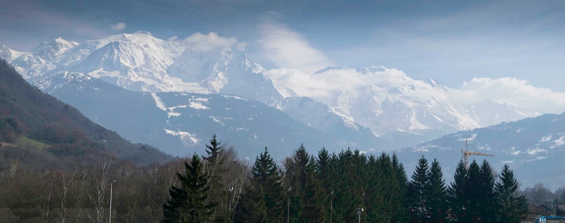 Mont Blanc from St Martin, near Sallanches Photograph by David Hill, taken 11 March 2015, 14.08 GMT Click on image to view full size 