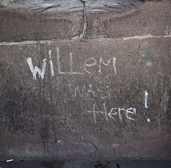 In a turret on the north terrace at Heidelberg Castle. 