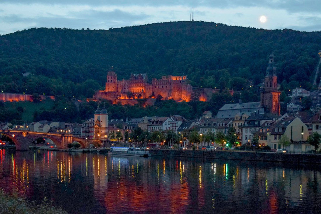 Heidelberg Moonrise Photograph by David Hill taken 27 August 2015, 17.20 GMT 