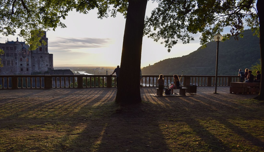 Heidelberg: Sundowners on the Garden Terrace Photograph by David Hill taken 26 August 2015, 17.45 GMT