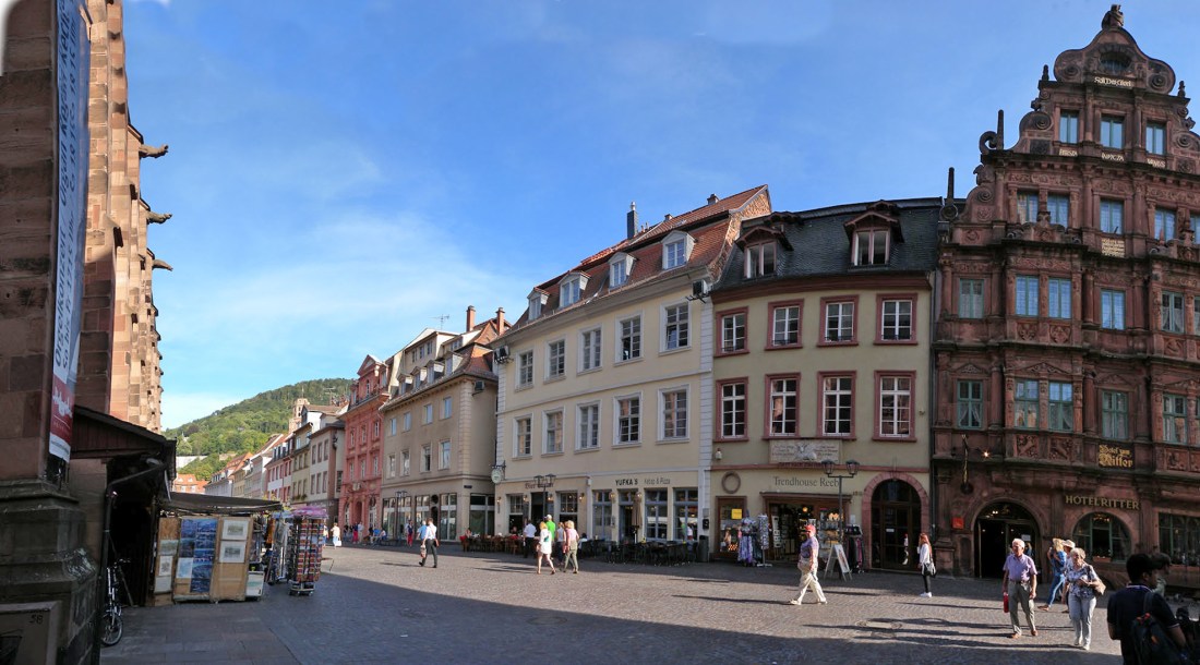 The Hauptstrasse, Heiidelberg Photograph by David Hill, taken 26 August 2015, 15.27, GMT