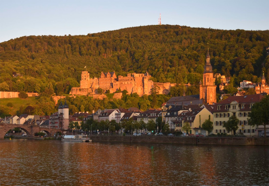 Heidelberg Bridge, Castle and Church Photograph by David Hill taken 25 August 2015, 17 58 GMT