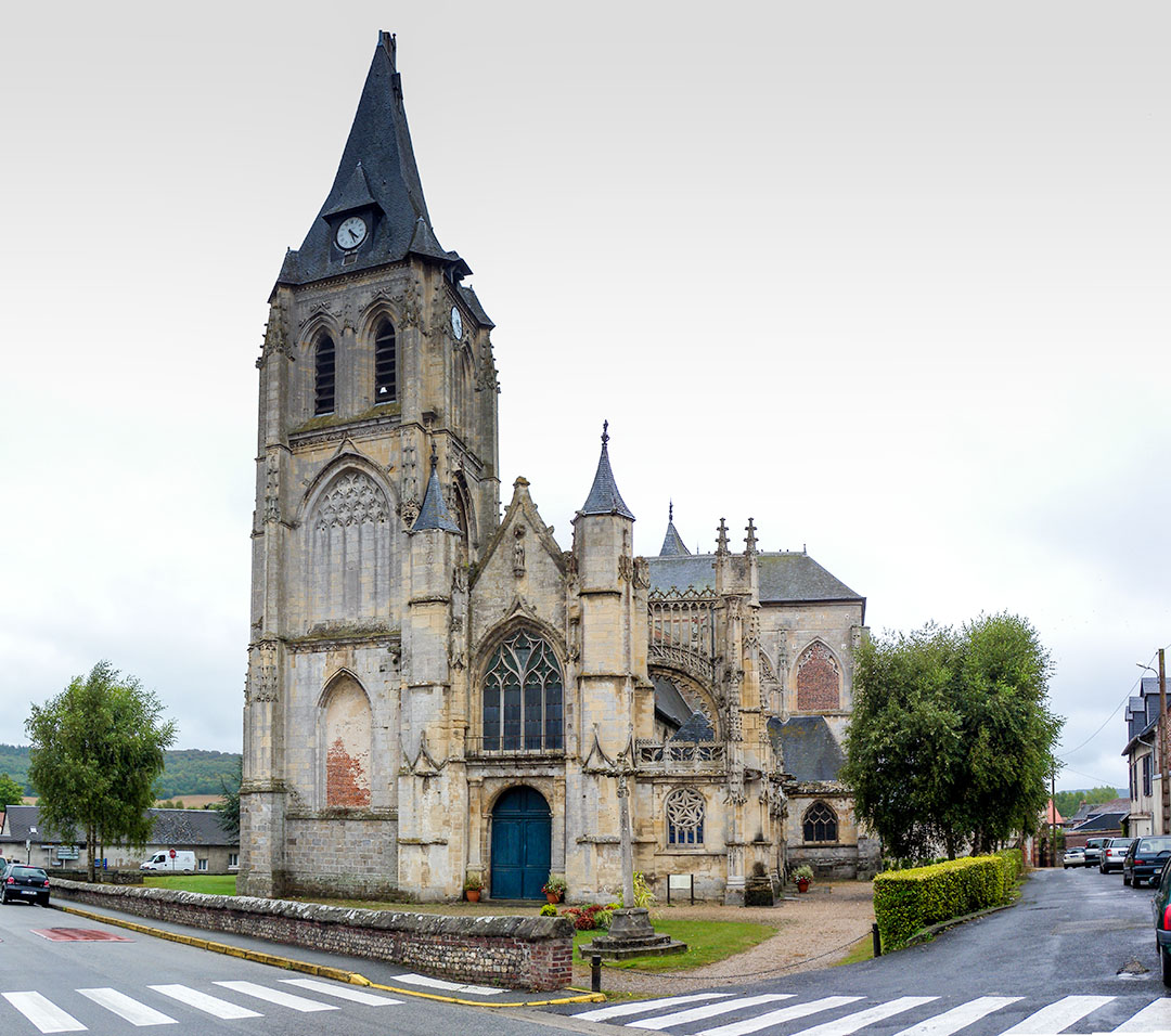 Church of Arques la Bataille Photograph by David Hill, taken 5 September 2016, 14.25 GMT 