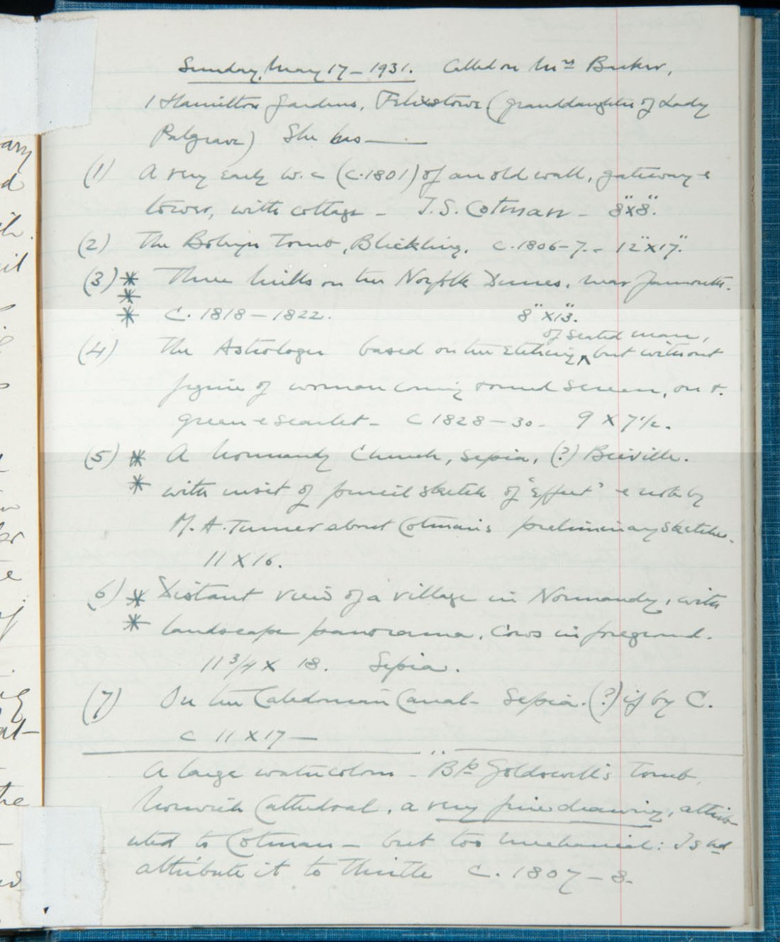 Cotmania VI 17 May 1931 SS