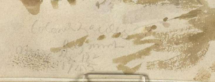 A Wooded Cliff beside the Old Military Road along Loch Lomond, with the Loch and Ben Lomond to the Right 1801 by Joseph Mallord William Turner 1775-1851